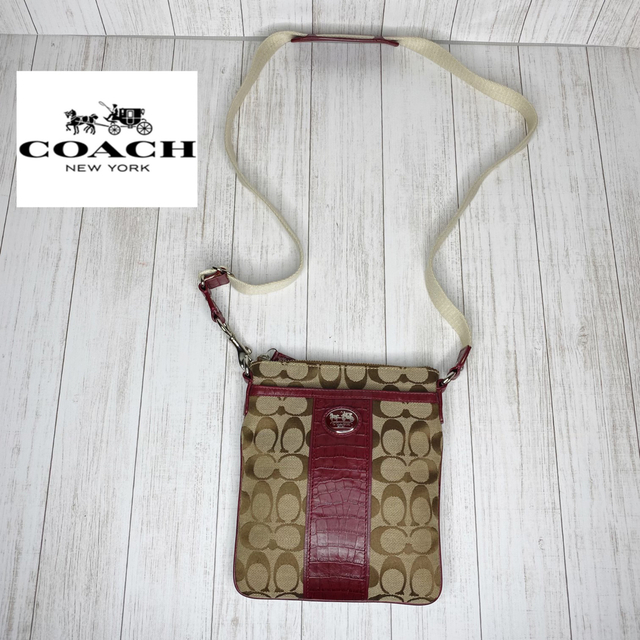 COACH コーチ　シグネチャー　ショルダーバッグ