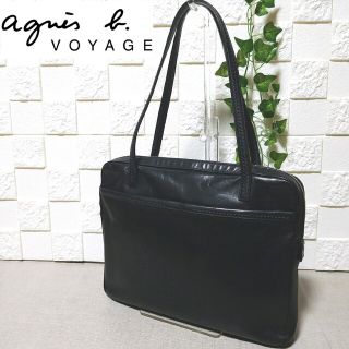 美品】アニエスベー ボヤージュ トートバッグ レザー ビジネスバッグ A4-