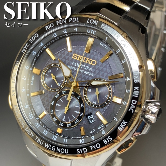 新品未使用 定価5万円 海外限定モデル SEIKO セイコー コーチュラ-