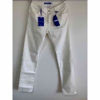 ヤコブコーエン(JACOB COHEN)のJACOB CHOENストレッチジーンズsize33 White特価セール(デニム/ジーンズ)