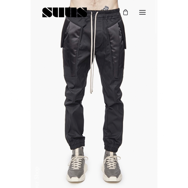 22ss Rick Owens リックオウエンス バイカージョガーパンツ - ワーク