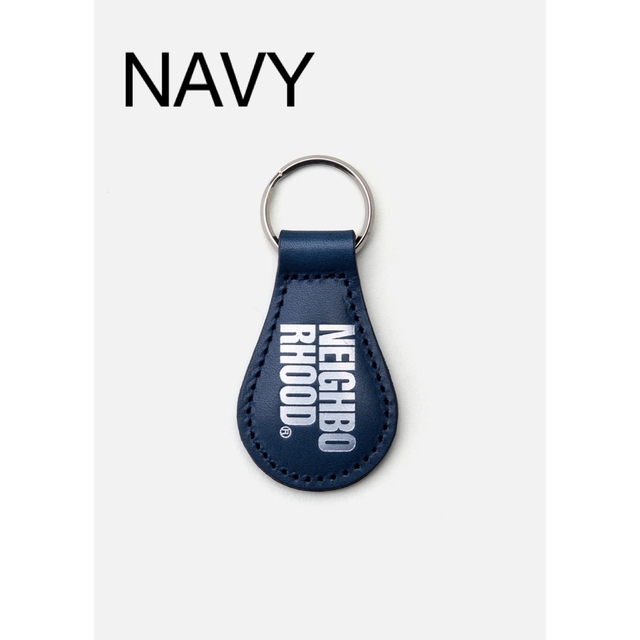 NEIGHBORHOOD LEATHER KEYHOLDER NAVY 23SS | myglobaltax.com