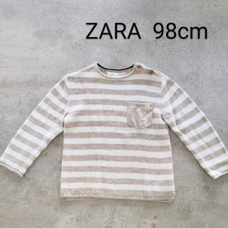 ザラキッズ(ZARA KIDS)のZARA ザラ コットン ニット ボーダー 98cm(ニット)