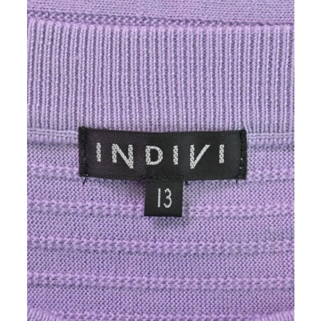 INDIVI(インディヴィ)のINDIVI インディヴィ ニット・セーター 13(XL位) 紫 【古着】【中古】 レディースのトップス(ニット/セーター)の商品写真