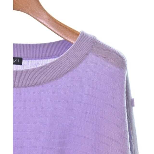 INDIVI(インディヴィ)のINDIVI インディヴィ ニット・セーター 13(XL位) 紫 【古着】【中古】 レディースのトップス(ニット/セーター)の商品写真