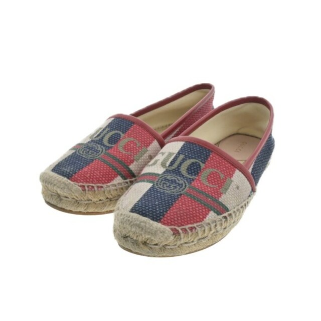 GUCCI エスパドリーユ 34(20.5cm位) アイボリー系x赤x紺系等 【古着】-