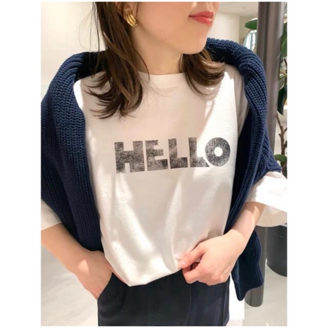 FRAMeWORK 度詰め天竺HELLO Tシャツ の通販 by ツキミ's shop|ラクマ