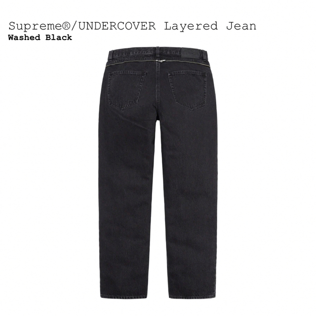 Supreme UNDERCOVER Layered Jean Black 32