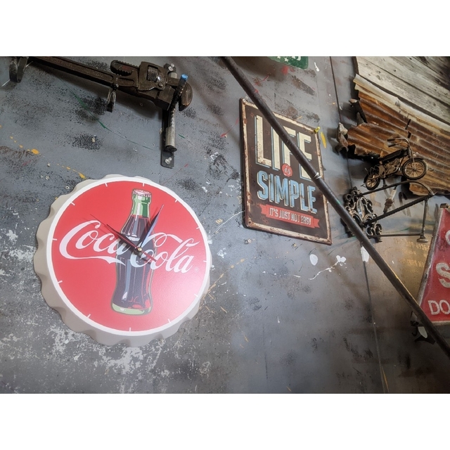 コカ・コーラ オフィシャルグッズ 知ると凄い 掛け時計  Coca-Cola