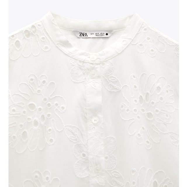 ZARA - ○新品未使用タグ付○ZARAカットワークエンブロイダリー ZARA - ○新品未使用タグ付○ZARAカットワークエンブロイダリー