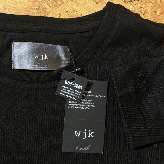 wjk(ダブルジェーケー)のwjk クルーネック 長袖 Tシャツ S 2枚セット ブラック ネイビー メンズのトップス(Tシャツ/カットソー(七分/長袖))の商品写真