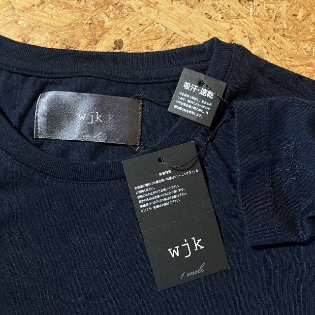 wjk(ダブルジェーケー)のwjk クルーネック 長袖 Tシャツ S 2枚セット ブラック ネイビー メンズのトップス(Tシャツ/カットソー(七分/長袖))の商品写真
