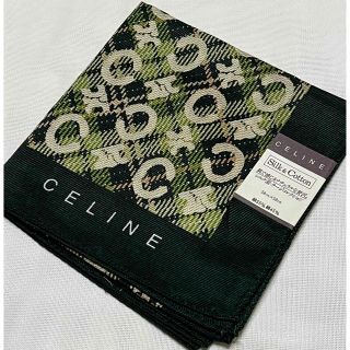 セリーヌ(celine)の【新品】セリーヌ💖ハンカチシルク混　ミニスカーフ🇫🇷(ハンカチ)