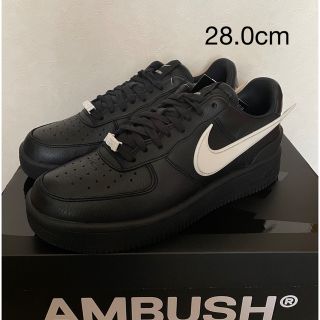 最安値 AMBUSH × Nike エアフォース1 ロー ブラック 28.0