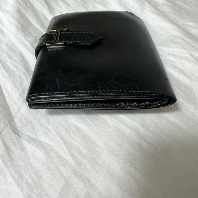エルメス 【美品】 ベアン コンパクト 財布 シクラメン □J刻印-