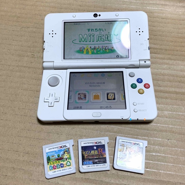 New ニンテンドー3DS 本体1台＋ソフト　USEDジャンク品