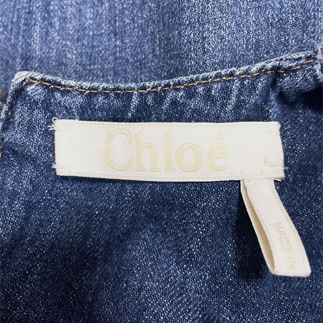 Chloe(クロエ)のChloe デニム タイ ブラウス レディースのトップス(シャツ/ブラウス(長袖/七分))の商品写真