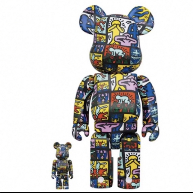 BE@RBRICK(ベアブリック)のBE@RBRICK KEITH HARING #10 100％ & 400％ ハンドメイドのおもちゃ(フィギュア)の商品写真