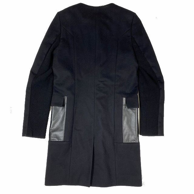 ヒューゴボス HUGO BOSS ノーカラーコート ウール カシミヤ ブレンド