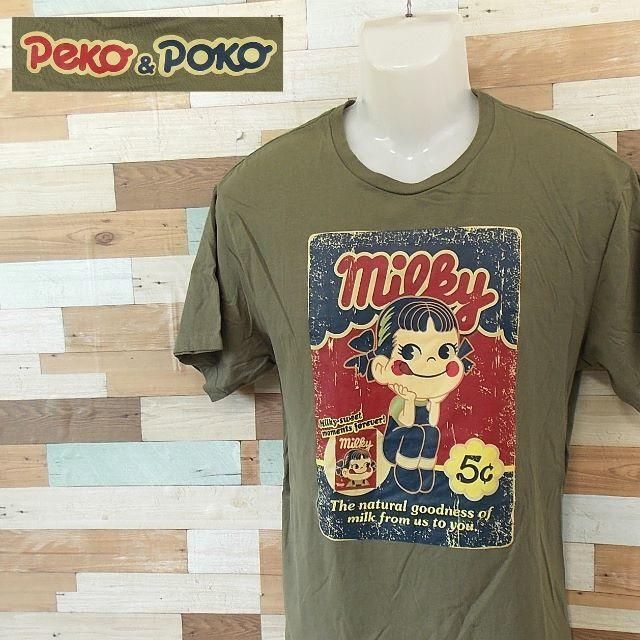 【PEKO&POKO】 美品 ペコ アンド ポコ ペコちゃん 半袖Tシャツ LL メンズのトップス(Tシャツ/カットソー(半袖/袖なし))の商品写真