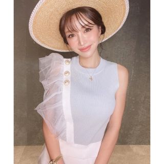 エイミーイストワール EM pearlチュールコンビニットトップス
