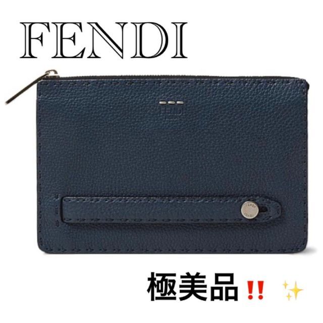 FENDI - 使用わずか！　極美品　FENDI  セレリア　クラッチハンドル付きセカンドバッグ