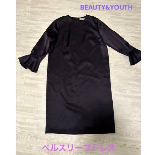 ビューティアンドユースユナイテッドアローズ(BEAUTY&YOUTH UNITED ARROWS)の【ビューティーアンドユース】ベルスリーブワンピ(ドレス)(ひざ丈ワンピース)