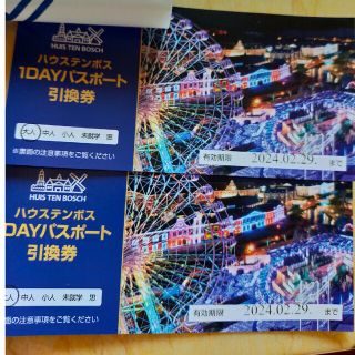 来年2月末まで☆ハウステンボス 1DAYパスポート 引換券 2枚の通販 by