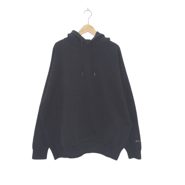 DENHAM 22aw PRM KNIT HOODY BLACK SIZE-XL