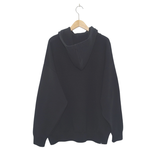 DENHAM(デンハム)のDENHAM 22aw PRM KNIT HOODY BLACK SIZE-XL メンズのトップス(ニット/セーター)の商品写真