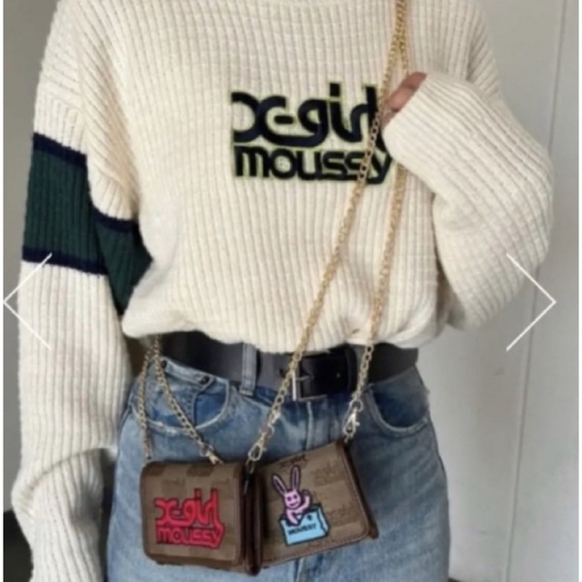 MOUSSY×X-girl♡XG MONOGRAM ウォレット♡コインケース赤