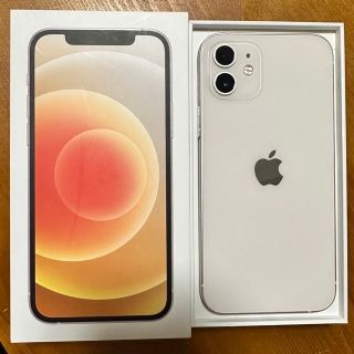 アイフォーン(iPhone)の今週のみ値下げ！美品！！iPhone12 本体　ホワイト　64GB SIMフリー(スマートフォン本体)