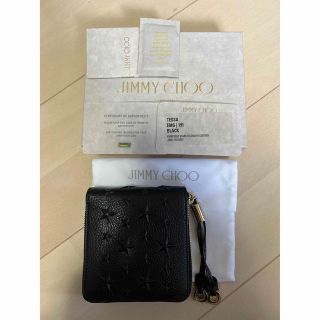 ジミーチュウ(JIMMY CHOO)のJIMMY CHOO ジミーチュウ  二つ折り財布 テッサ エンボスド スタッズ(財布)