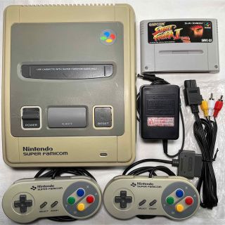 スーパーファミコン(スーパーファミコン)のすぐ遊べる スーパーファミコン SFC ソフト付き 本体 スーファミ 管理106(家庭用ゲーム機本体)