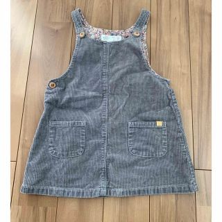 ザラキッズ(ZARA KIDS)の美品　ZARAベビー　ジャンパースカート　グレー(衣装)