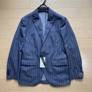 スーツカンパニー(THE SUIT COMPANY)のスーツカンパニー　シャドーストライプ ジャケット175-6DサイズL相当ネイビー(テーラードジャケット)