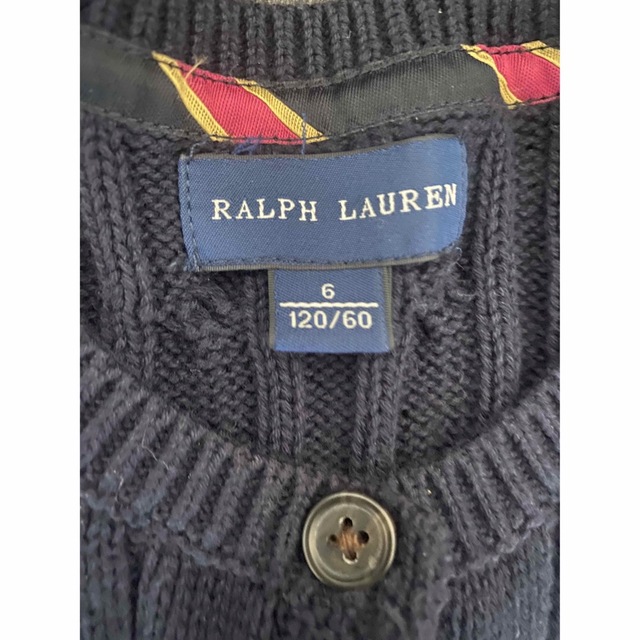 Ralph Lauren(ラルフローレン)のラルフローレン　Ralph Lauren ぺプラムカーディガン キッズ/ベビー/マタニティのキッズ服女の子用(90cm~)(カーディガン)の商品写真