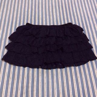 黒フリル ショーパン(ショートパンツ)