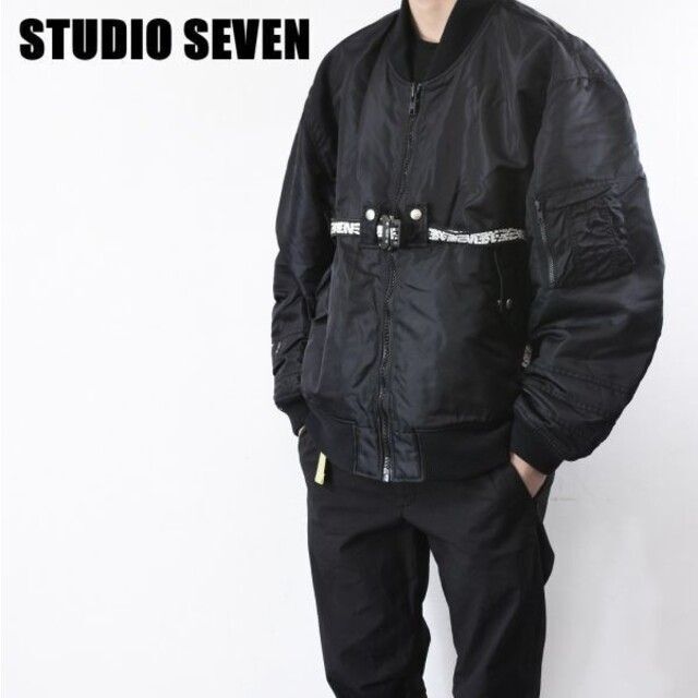 MN AO0005 高級 STUDIO SEVEN Ma-1ジャケット Belt60身幅