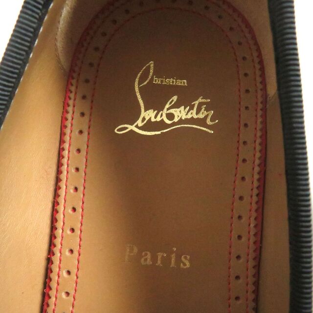 Christian Louboutin(クリスチャンルブタン)の未使用品□クリスチャンルブタン エンブレムワッペン スタースタッズ パテントレザー ローファー/フラットシューズ 黒 41 1/2 イタリア製 t17-st30223-682 メンズの靴/シューズ(ドレス/ビジネス)の商品写真