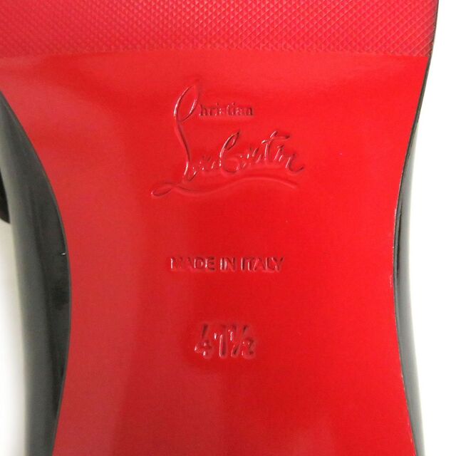 Christian Louboutin(クリスチャンルブタン)の未使用品□クリスチャンルブタン エンブレムワッペン スタースタッズ パテントレザー ローファー/フラットシューズ 黒 41 1/2 イタリア製 t17-st30223-682 メンズの靴/シューズ(ドレス/ビジネス)の商品写真