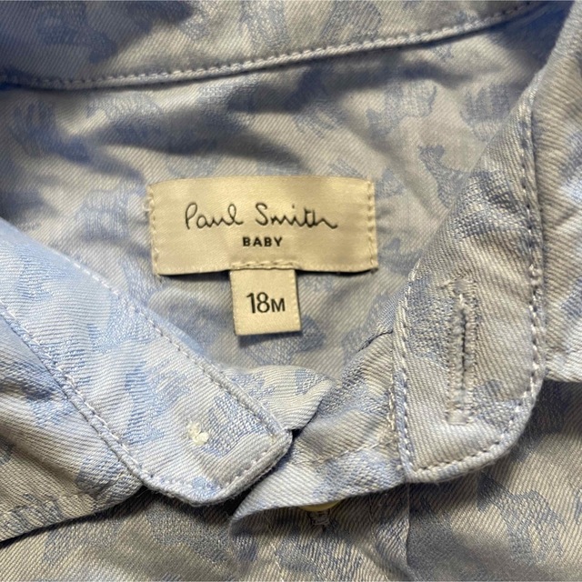 Paul Smith(ポールスミス)の【美品】PaulSmith シャツ　18ヶ月（80センチ）　ベビー用 Yシャツ キッズ/ベビー/マタニティのベビー服(~85cm)(シャツ/カットソー)の商品写真