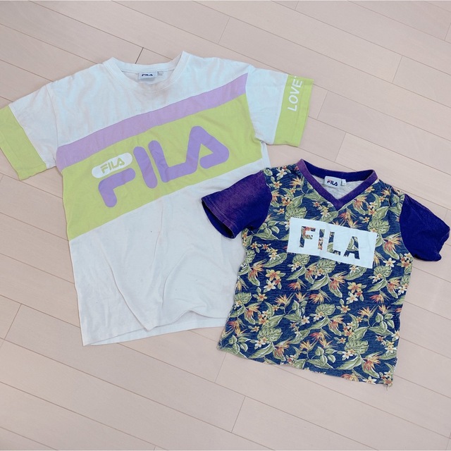 lovetoxic(ラブトキシック)のフィラ　Tシャツ　2枚セット　130 キッズ/ベビー/マタニティのキッズ服女の子用(90cm~)(Tシャツ/カットソー)の商品写真