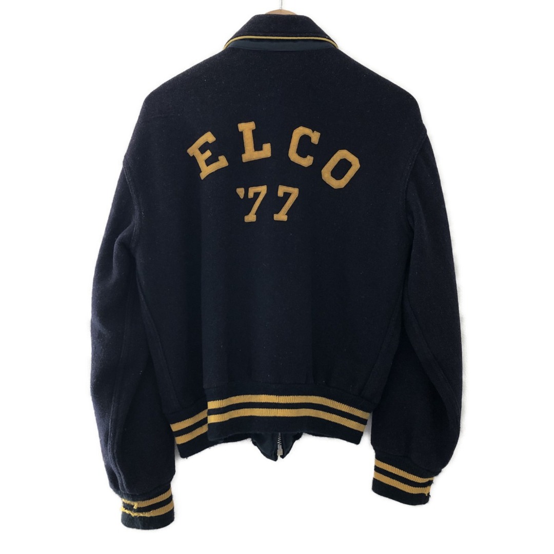 □□60s UNION EMBLEMBLEM メンズ衣料 ジャケット アワードジャケット   サイズ38 ネイビー