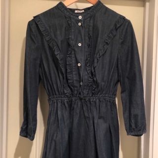 ミュウミュウ(miumiu)のmiumiu  denim onepiece💖(ミニワンピース)