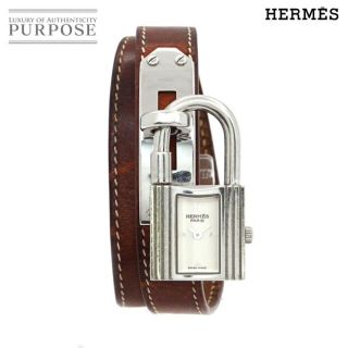 エルメス(Hermes)のエルメス HERMES ケリーウォッチ ドゥブルトゥール KE1 210 レディース 腕時計 シルバー 文字盤 クォーツ カデナ Kelly Watch VLP 90186051(腕時計)