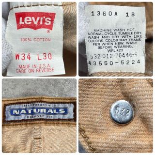 Levi's - USA製 Levi's NATURALS Sally Fox シルバータブの通販 by