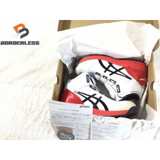 ☆未使用品☆ASICS アシックス WINJOB BOA 安全靴 CP304 サイズ27.0cm レッド/ホワイト ウィンジョブ BOA 69289(工具)