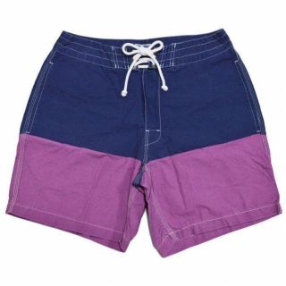 ジェイクルー(J.Crew)の●Jクルー カラーブロック ボード ネイビー パープル 水着 31835 38(水着)