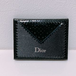 クリスチャンディオール(Christian Dior)のクリスチャンディオール ハンドミラー 鏡 黒 二つ折り 持ち運び用(ミラー)